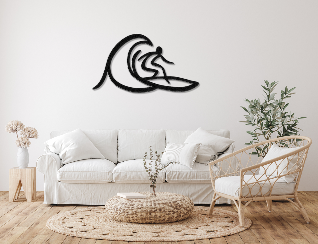 Surfer Metal Wall Art