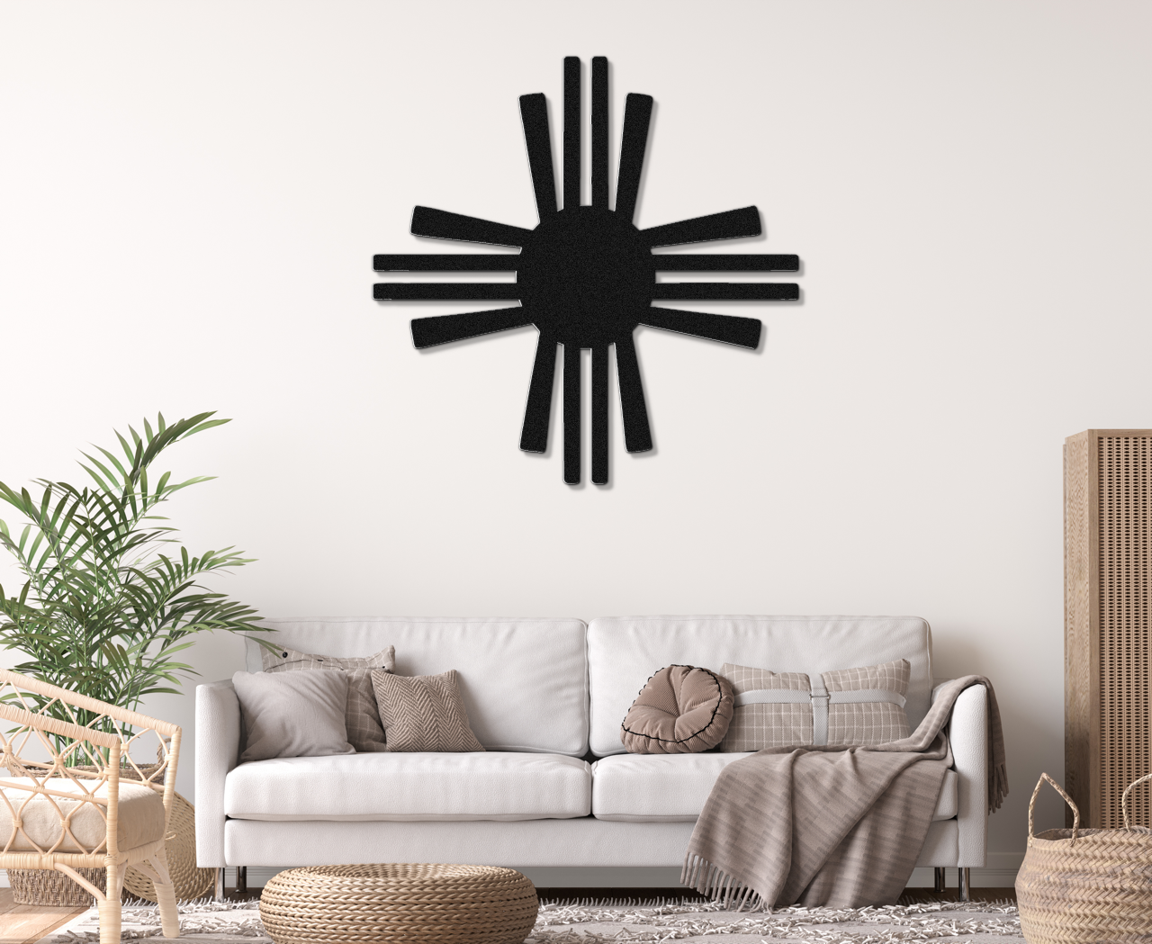 Zia Sun Symbol Metal Wall Art