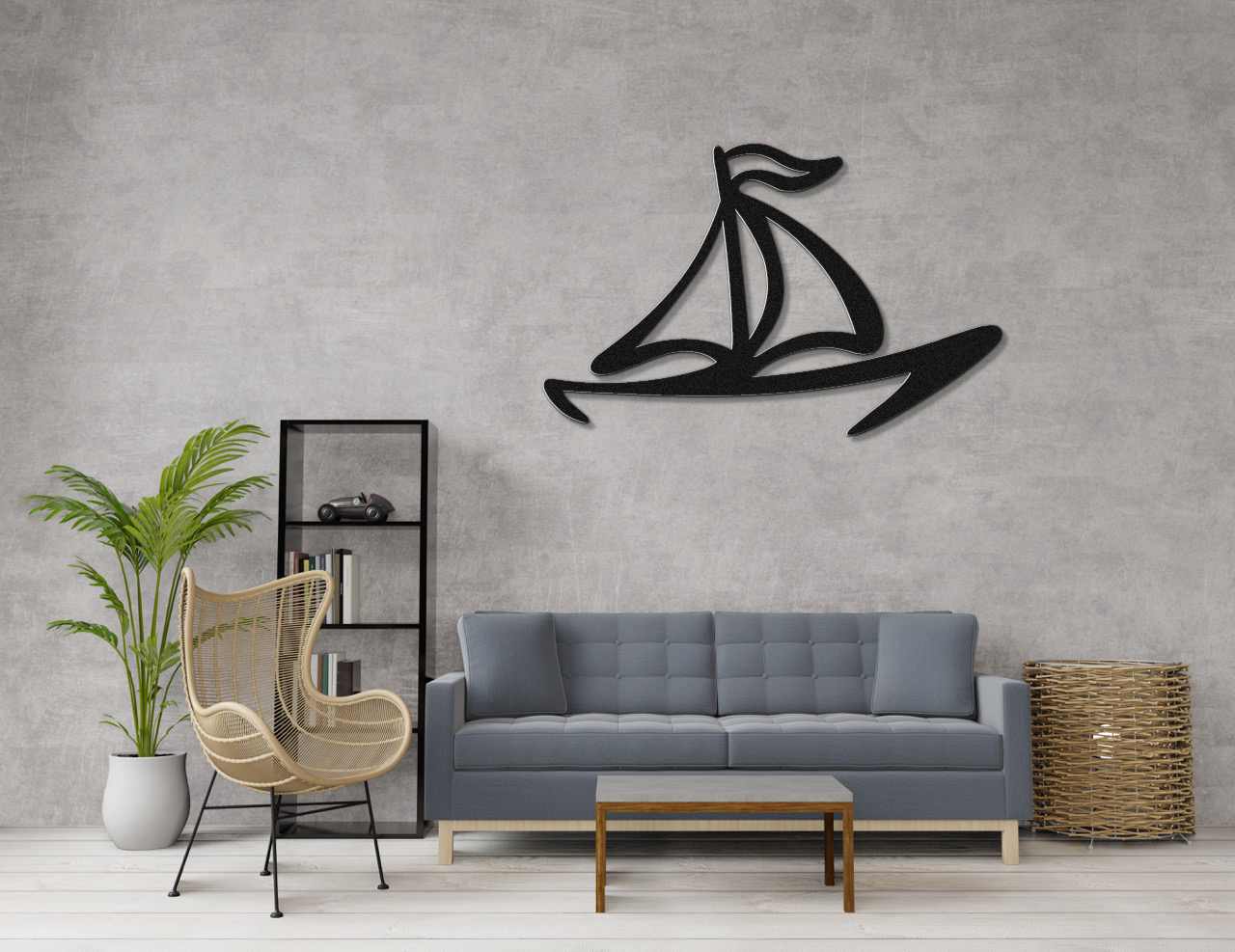 Sailboat Metal Wall Art