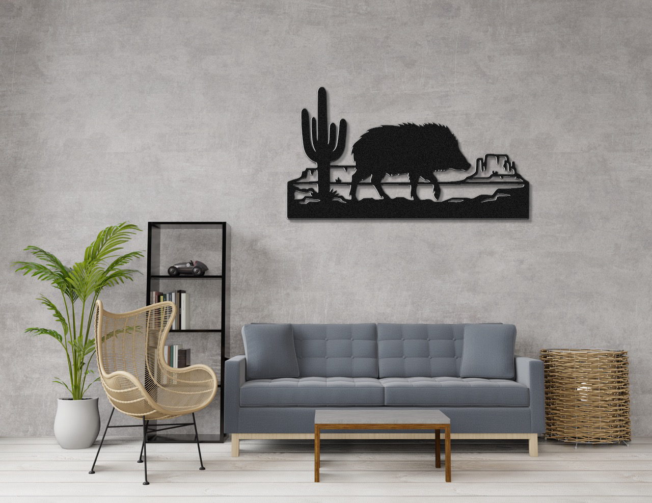 Javelina Metal Wall Art