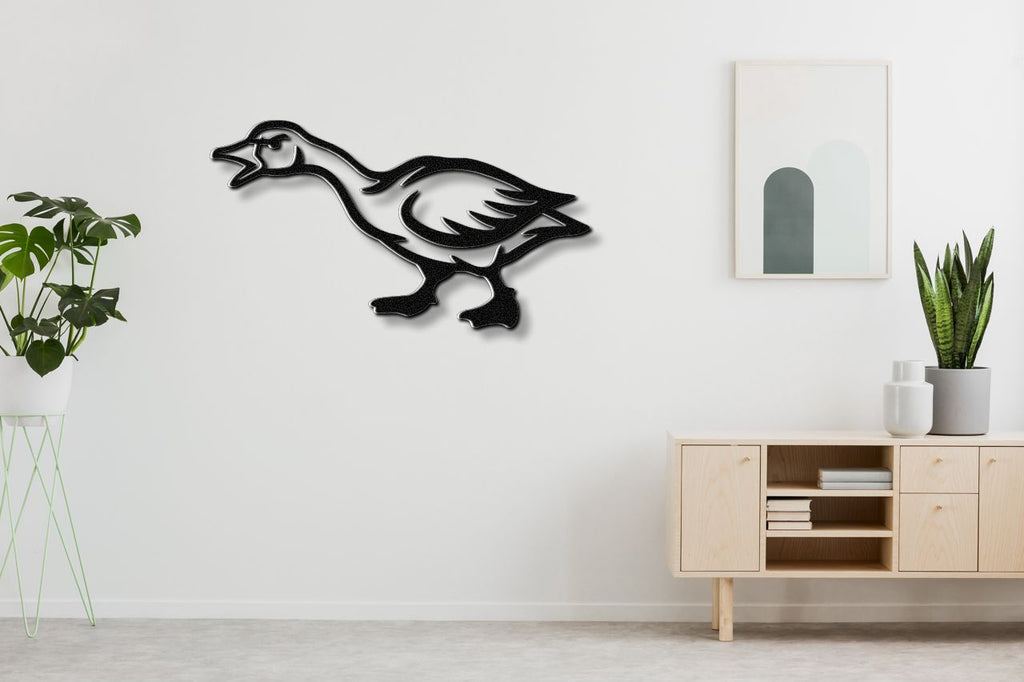 Angry Goose Metal Wall Art