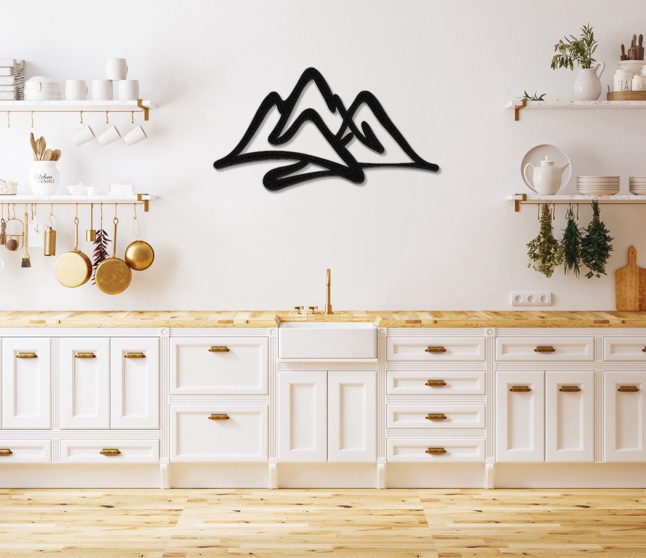 Mountains Metal Wall Art
