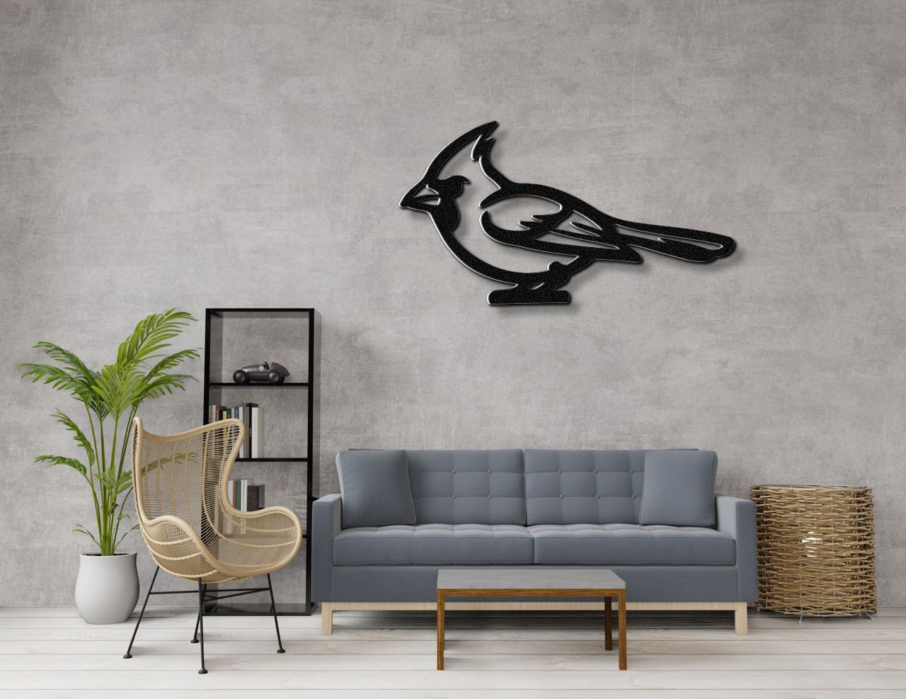 Cardinal Metal Wall Art