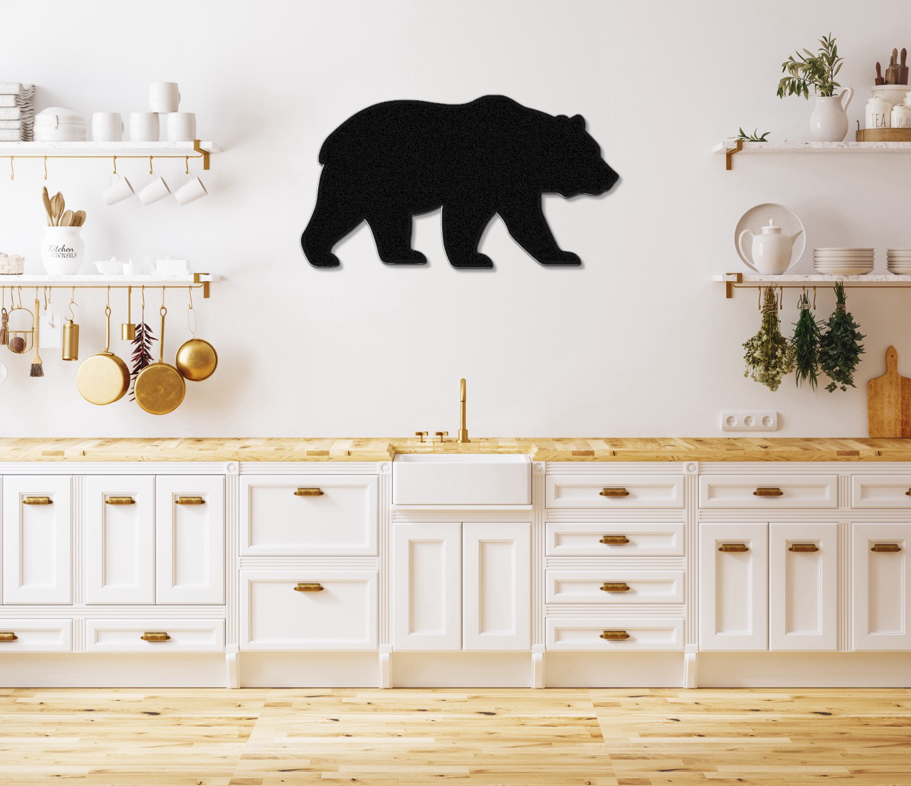 Bear Metal Wall Art