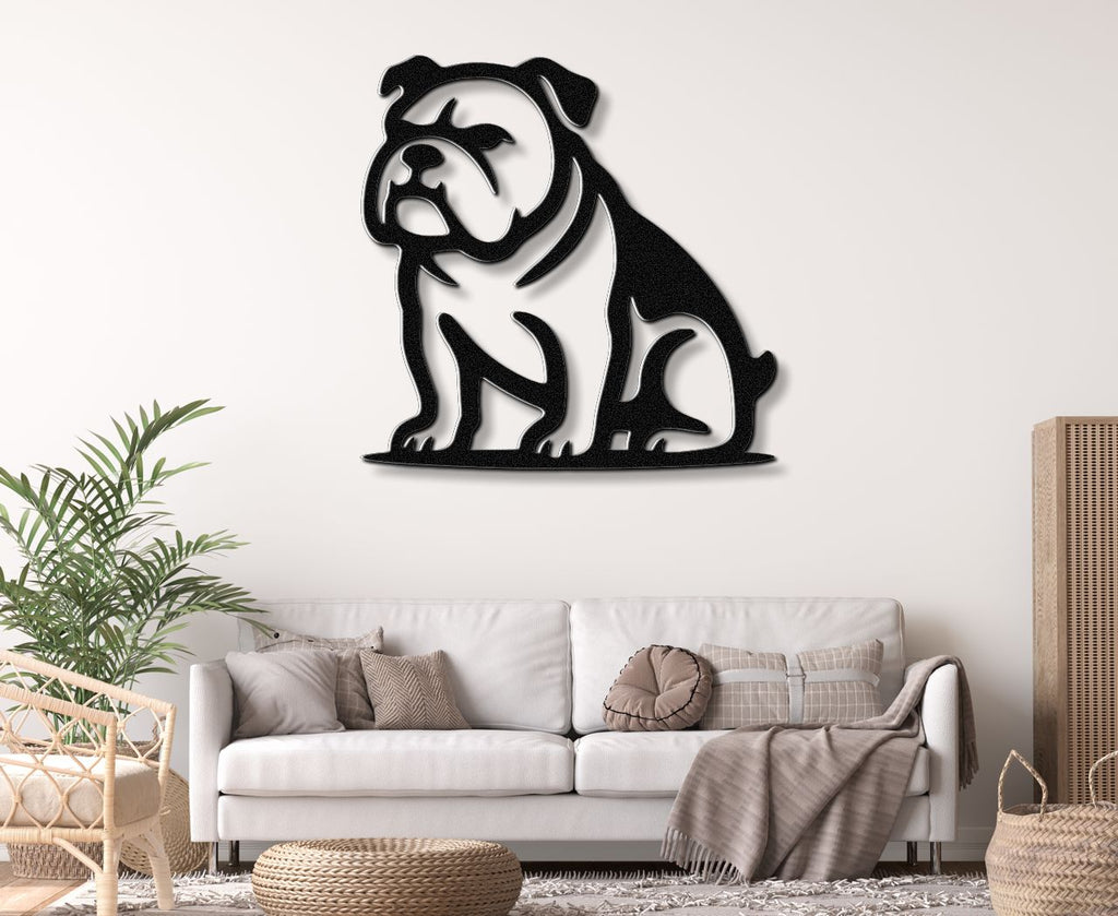 Bulldog Metal Wall Art