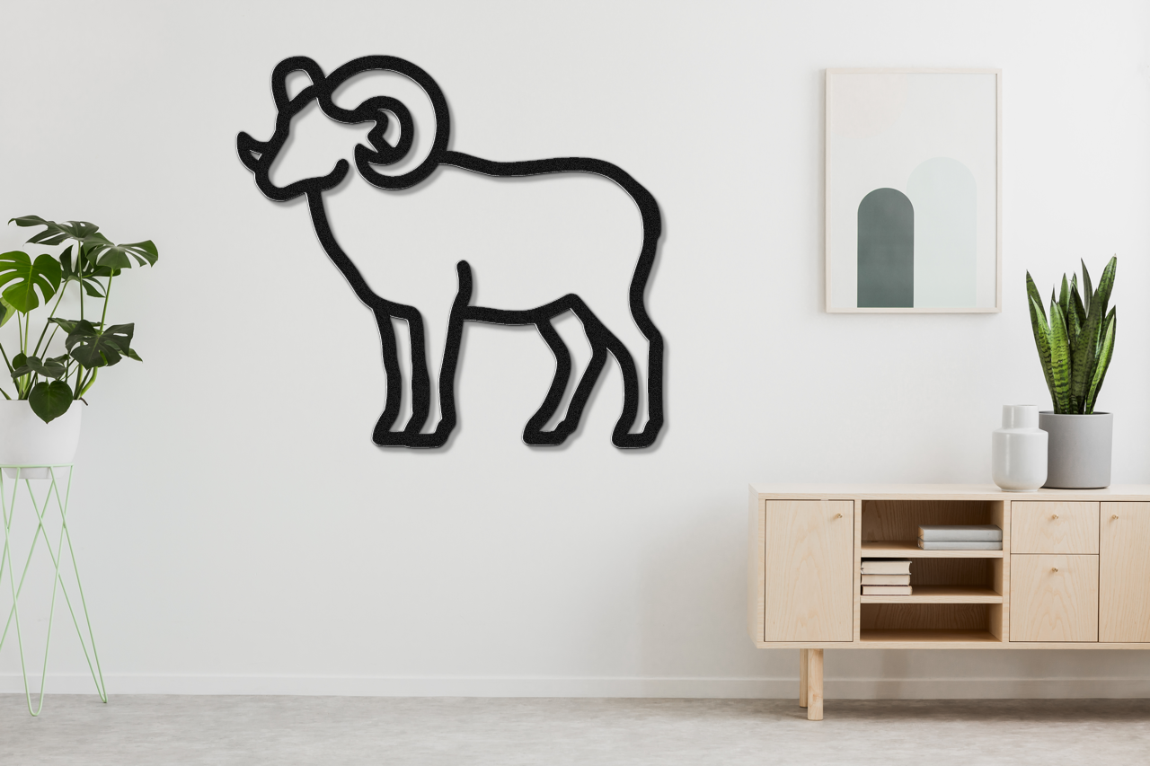 Bighorn Sheep Metal Wall Art