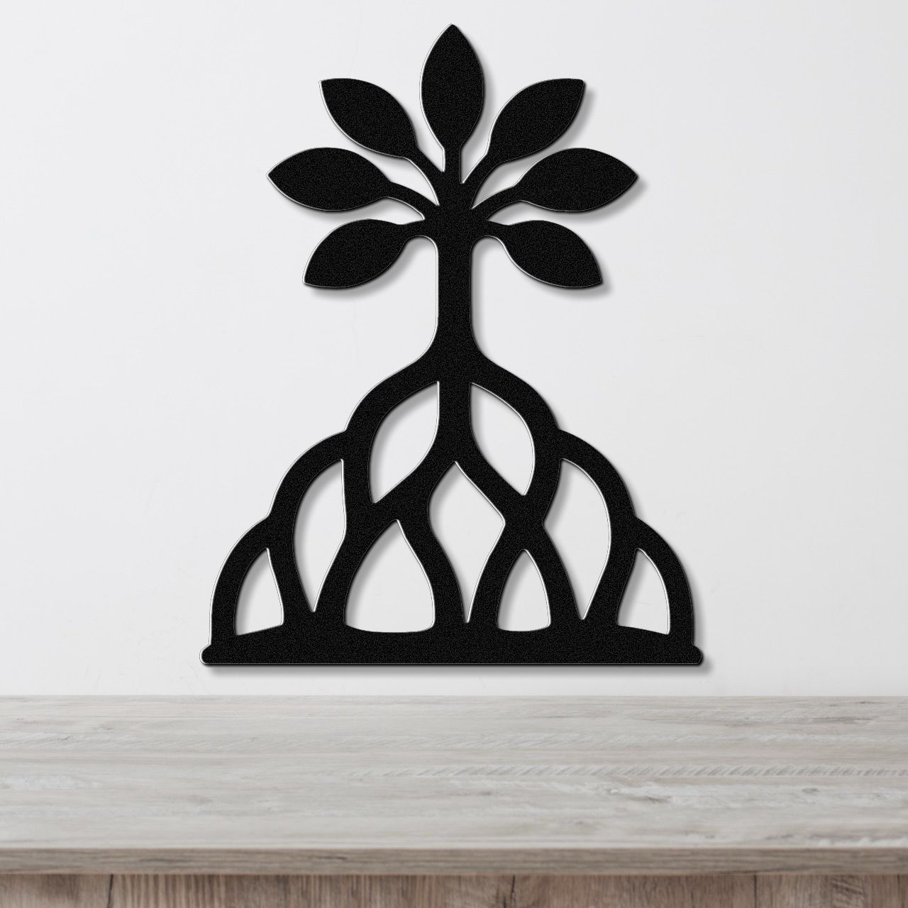 Rooted Blossom Tree Metal Wall Art
