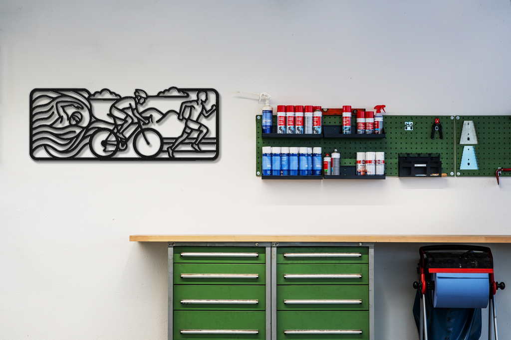 Triathlon Metal Wall Art