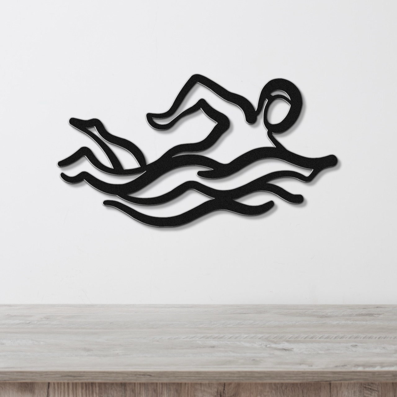 Swimmer Metal Wall Art