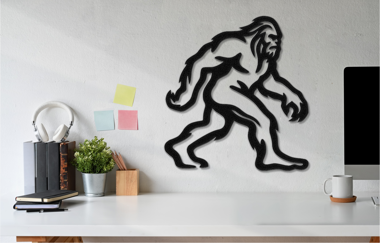 Bigfoot Metal Wall Art