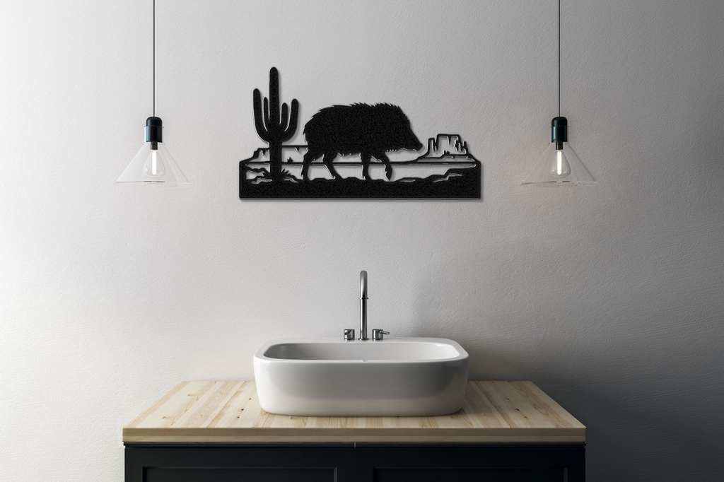 Javelina Metal Wall Art
