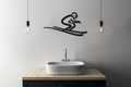 Skiing Metal Wall Art