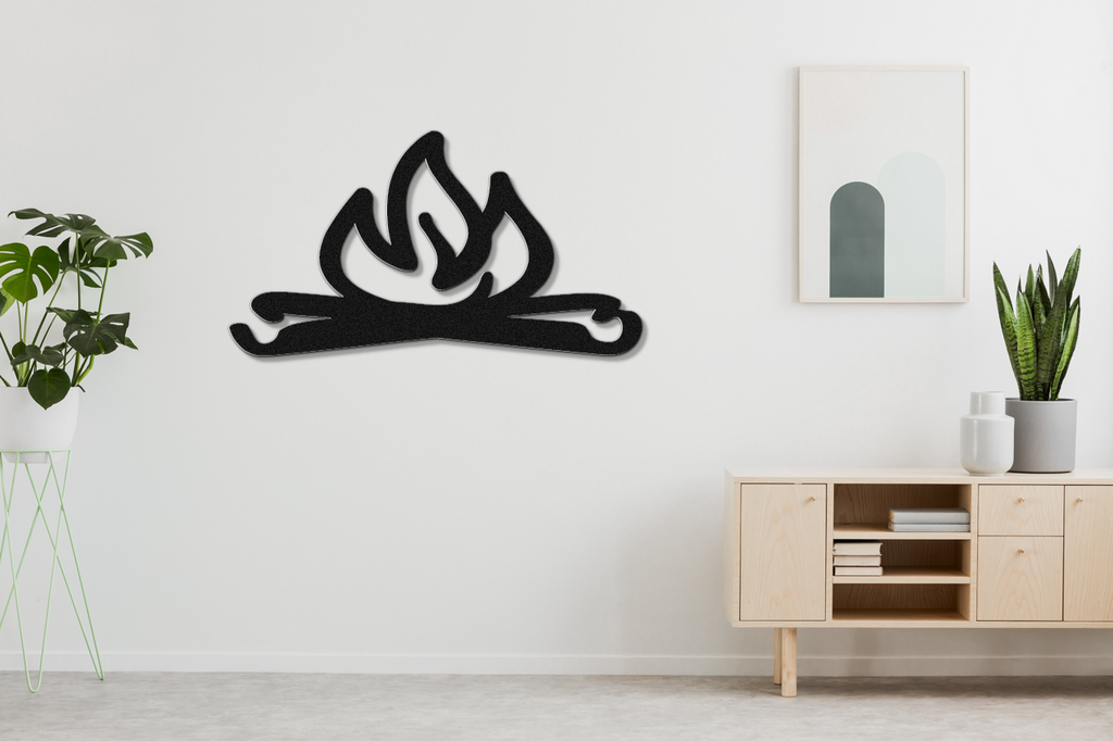 Campfire Metal Wall Art