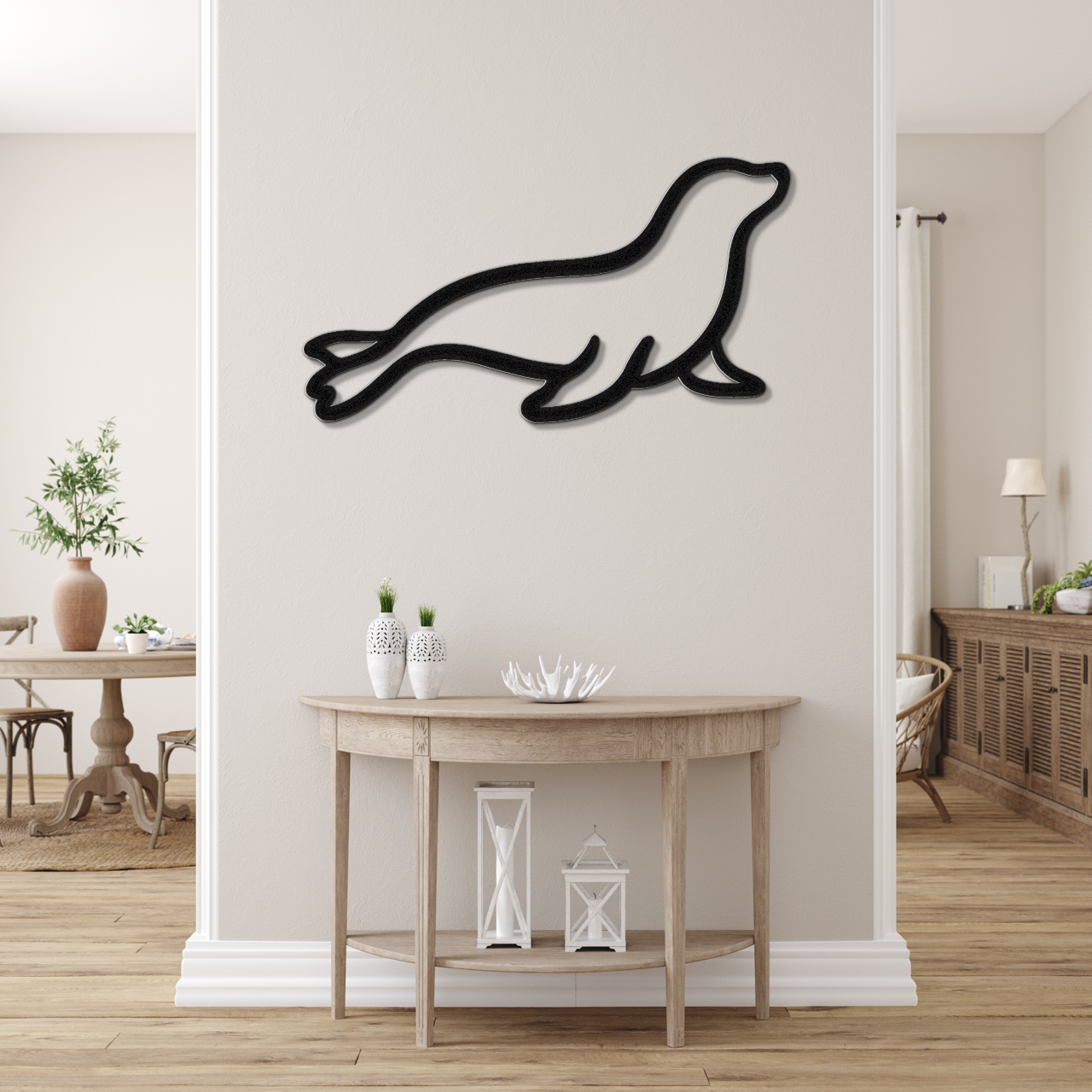 Sea Lion Metal Wall Art