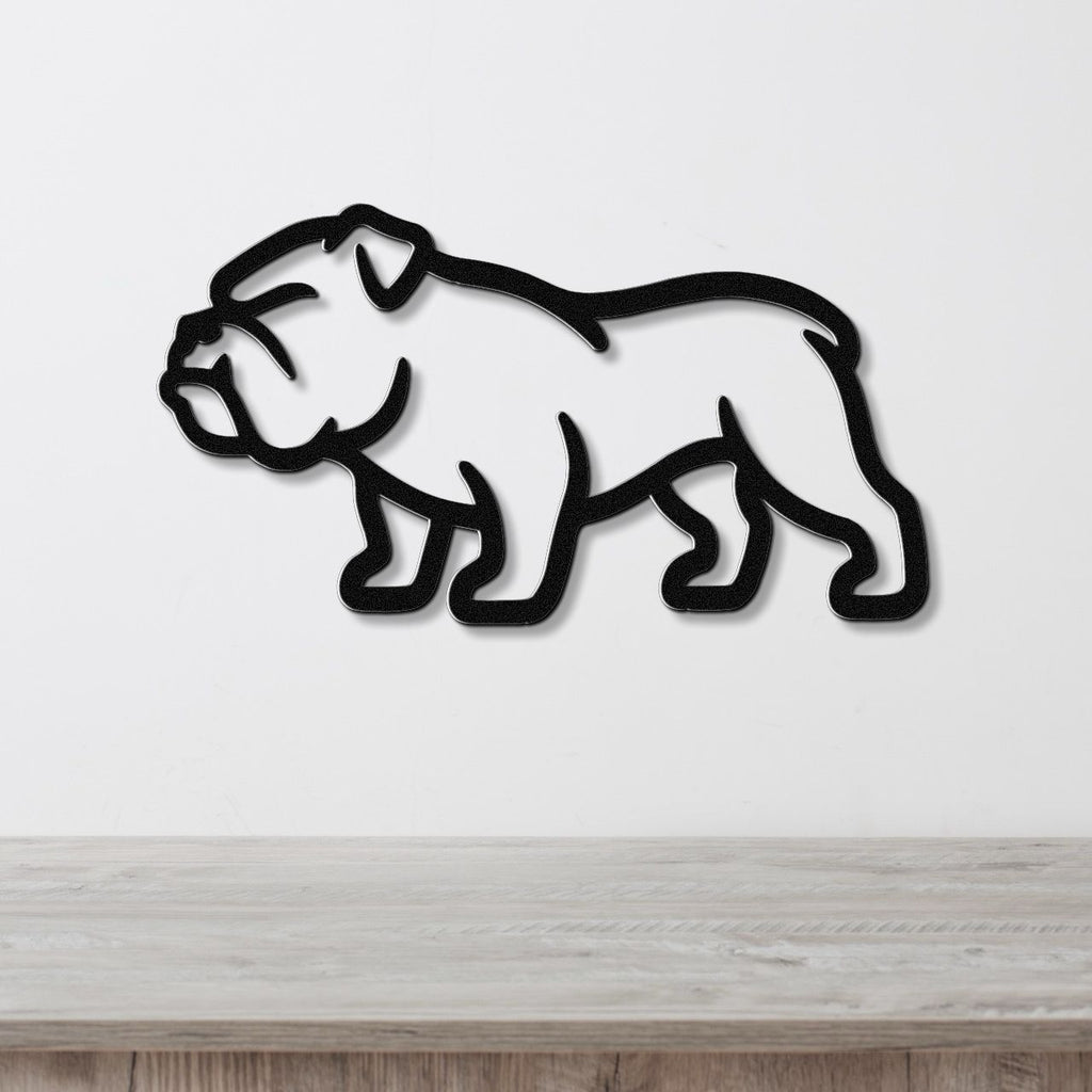 Bulldog Metal Wall Art