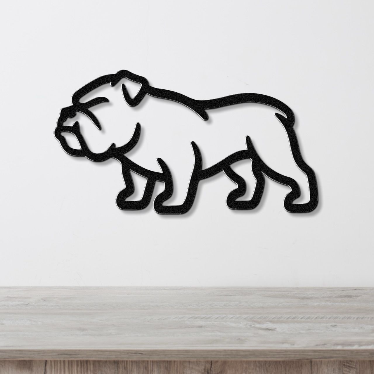 Bulldog Metal Wall Art