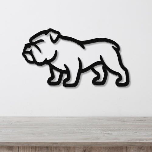 Bulldog Metal Wall Art