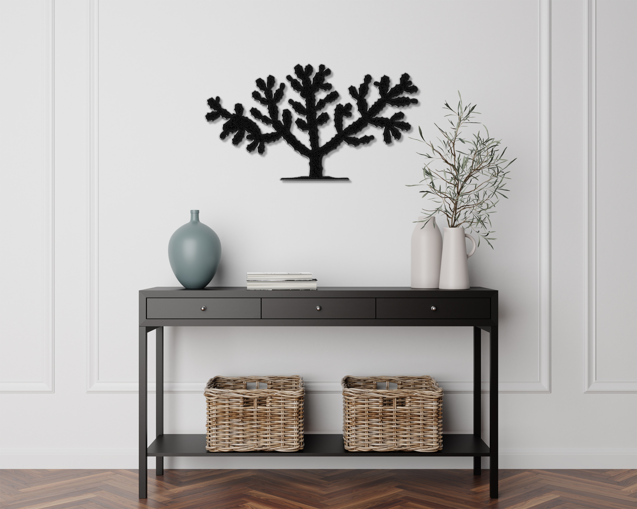 Cholla Cactus Metal Wall Art