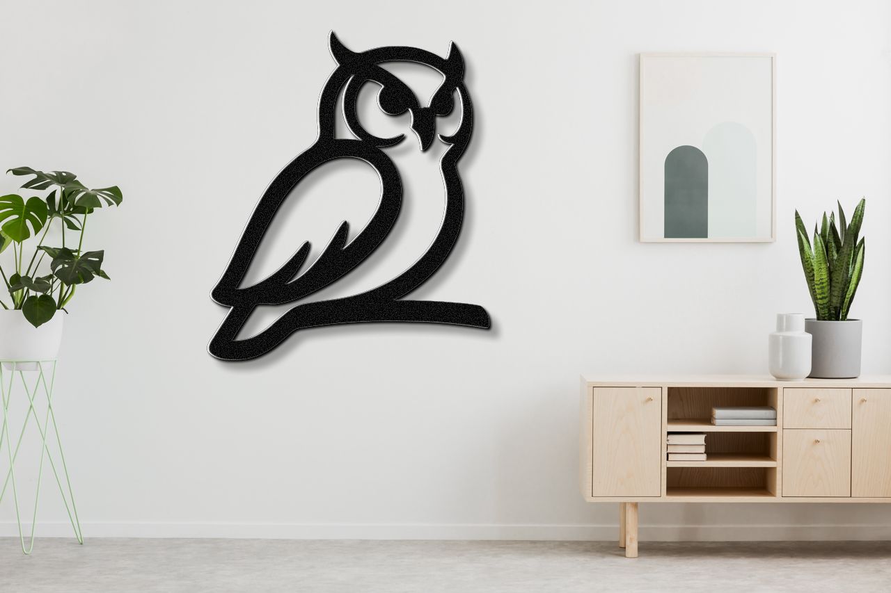 Owl Metal Wall Art
