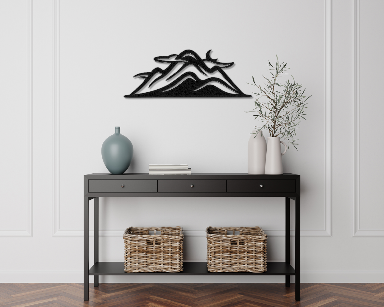 Mountains Metal Wall Art