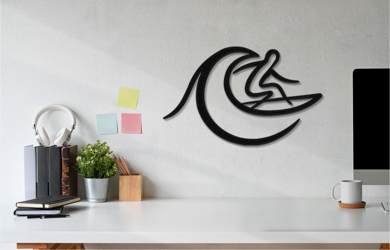 Surfer Metal Wall Art