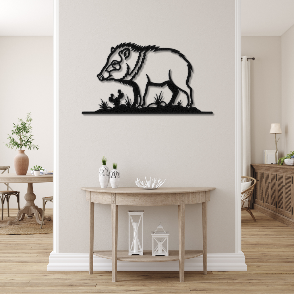 Javelina Metal Wall Art