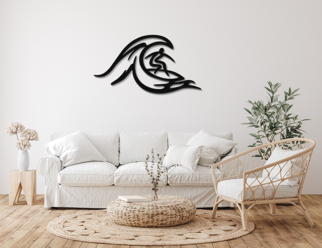 Surfer Metal Wall Art