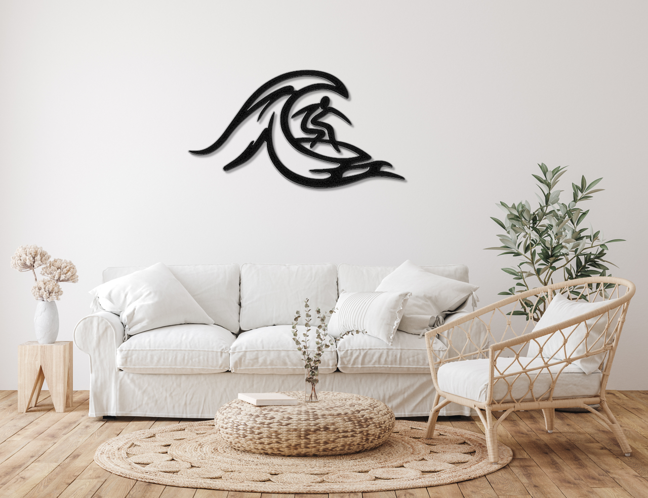 Surfer Metal Wall Art