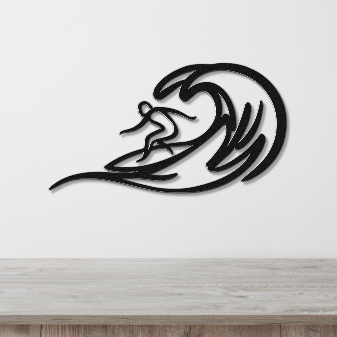Surfer Metal Wall Art