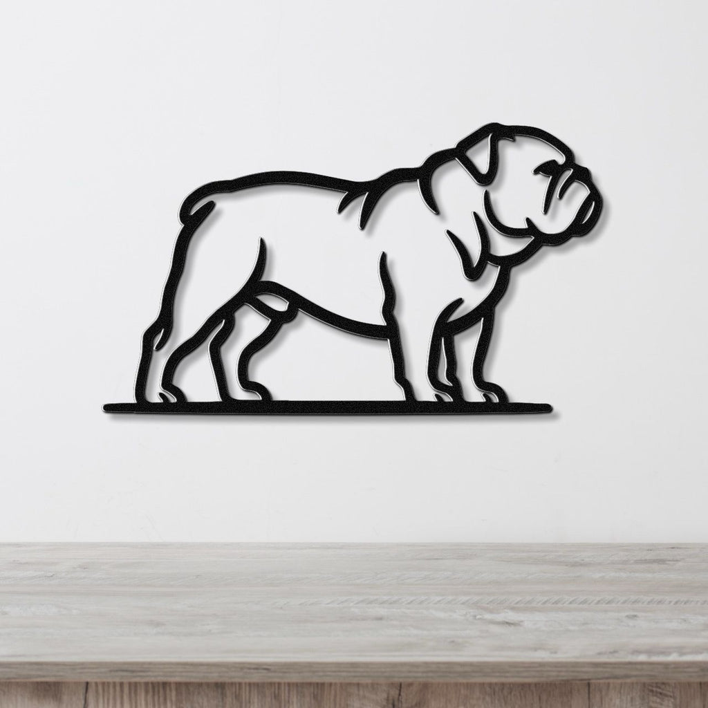 Bulldog Metal Wall Art