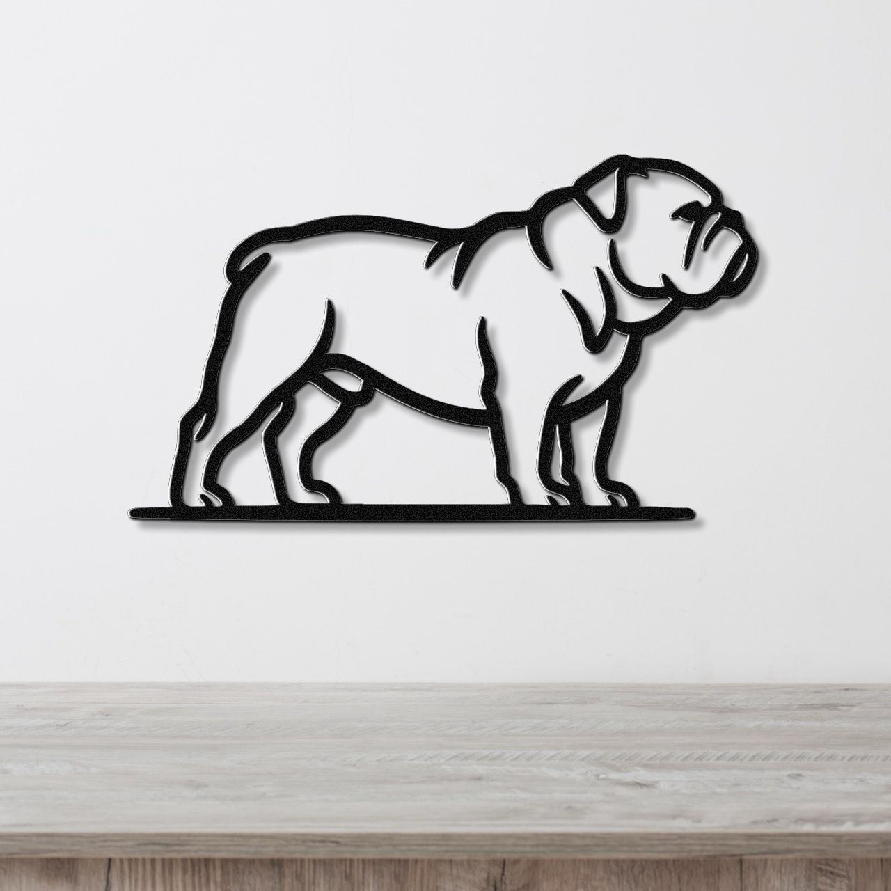 Bulldog Metal Wall Art