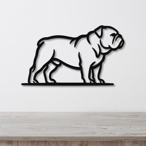 Bulldog Metal Wall Art