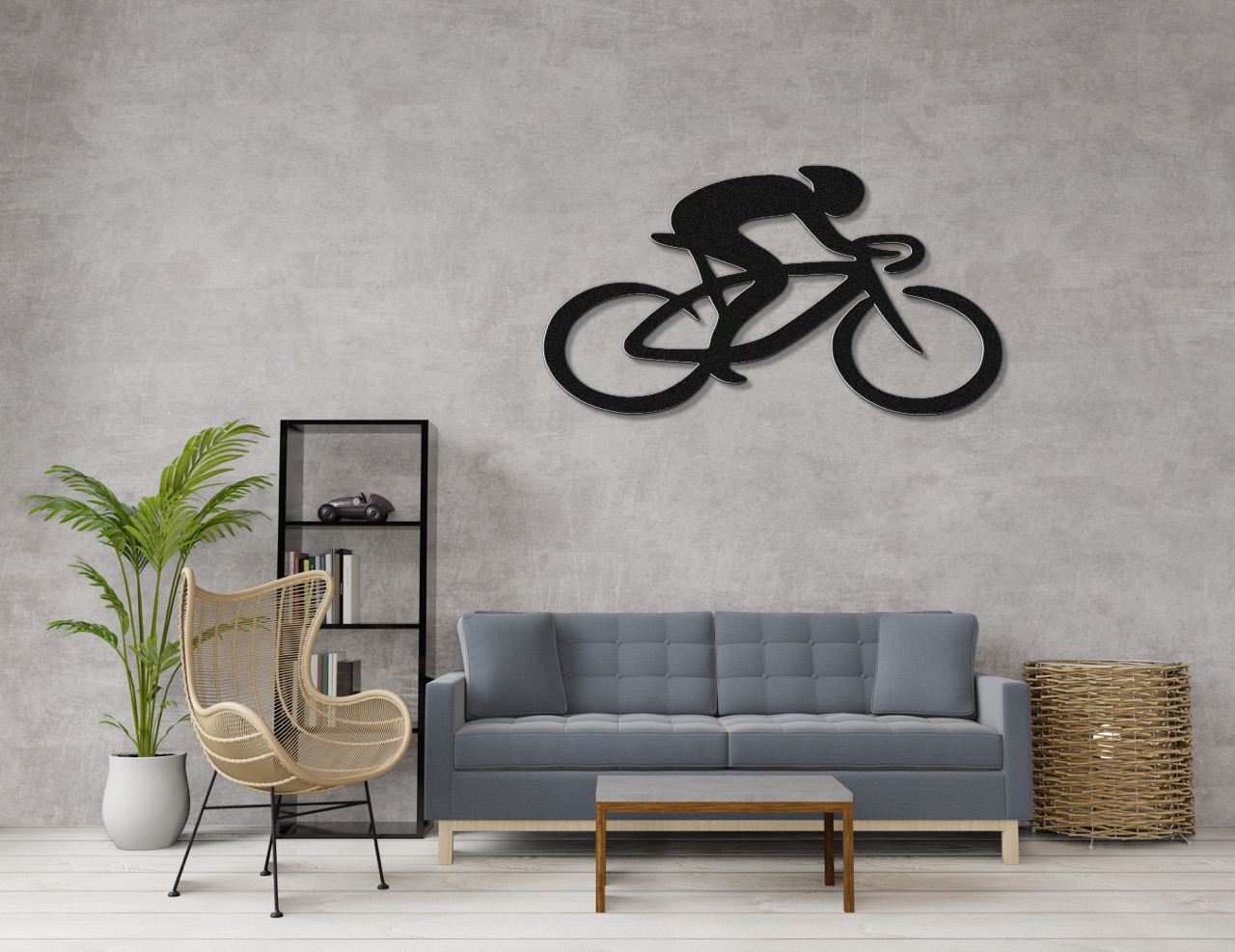 Cycling Metal Wall Art
