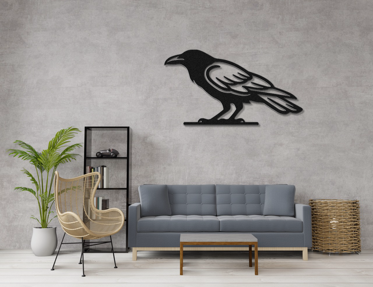 Raven Metal Wall Art