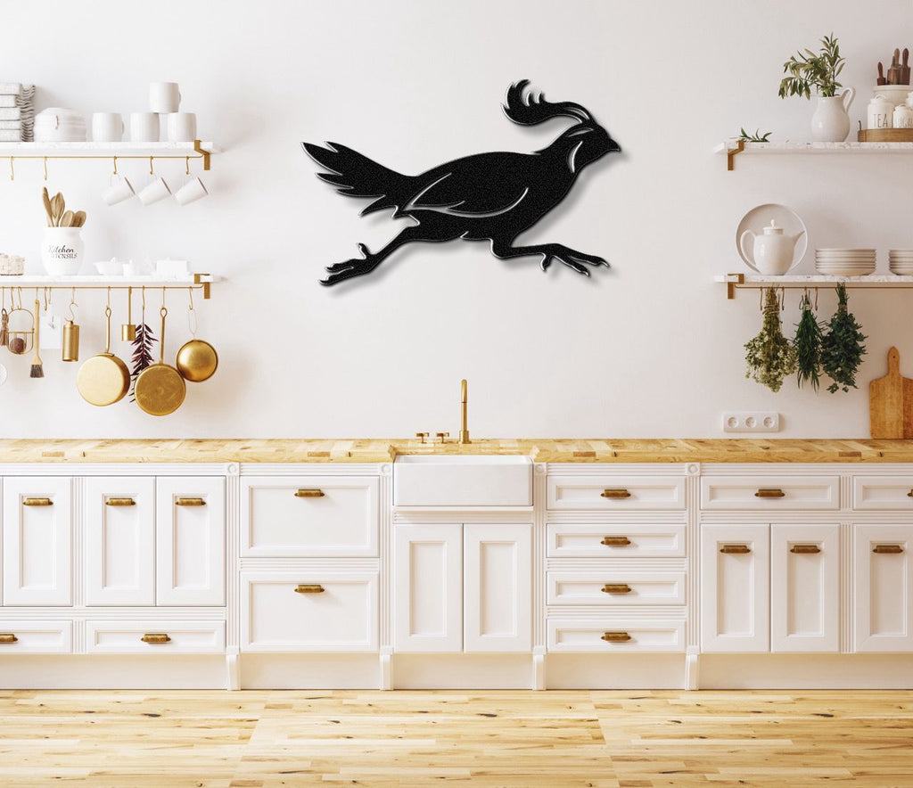 Running Quail Metal Wall Art