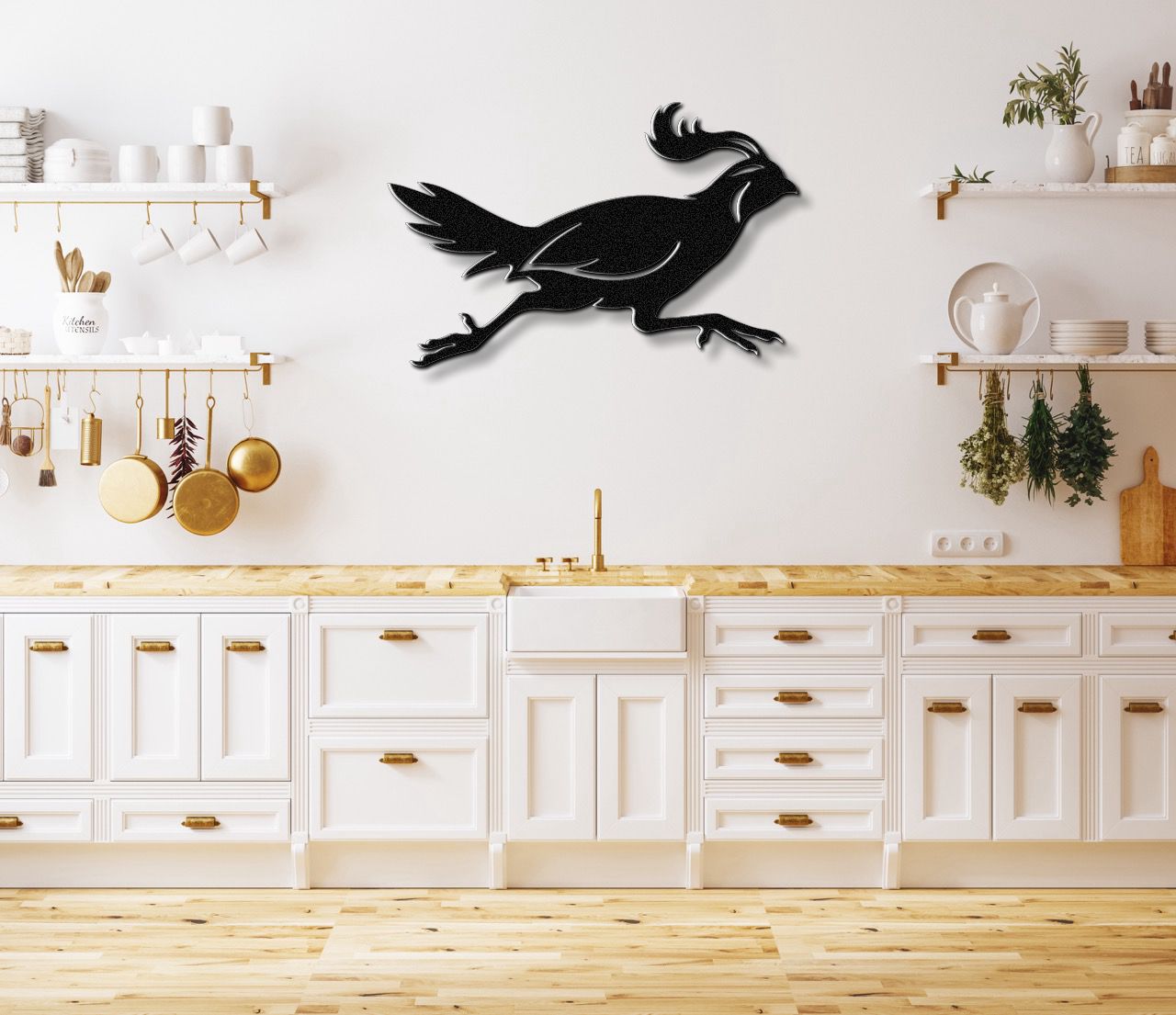 Running Quail Metal Wall Art