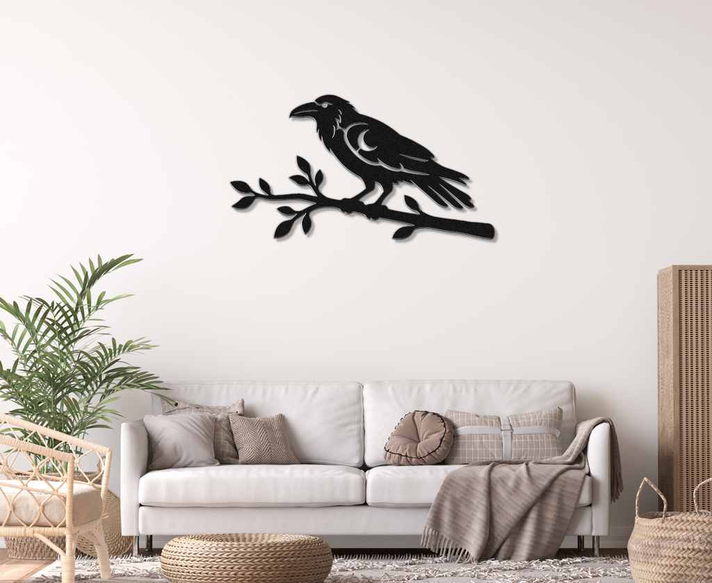 Raven Metal Wall Art