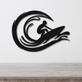 Surfer Metal Wall Art