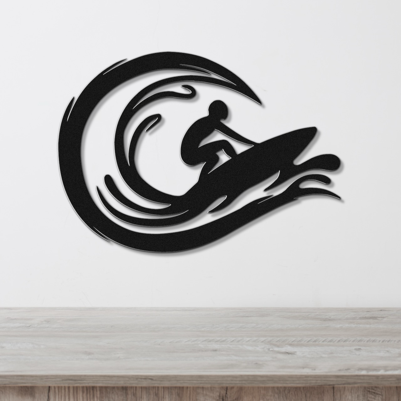 Surfer Metal Wall Art