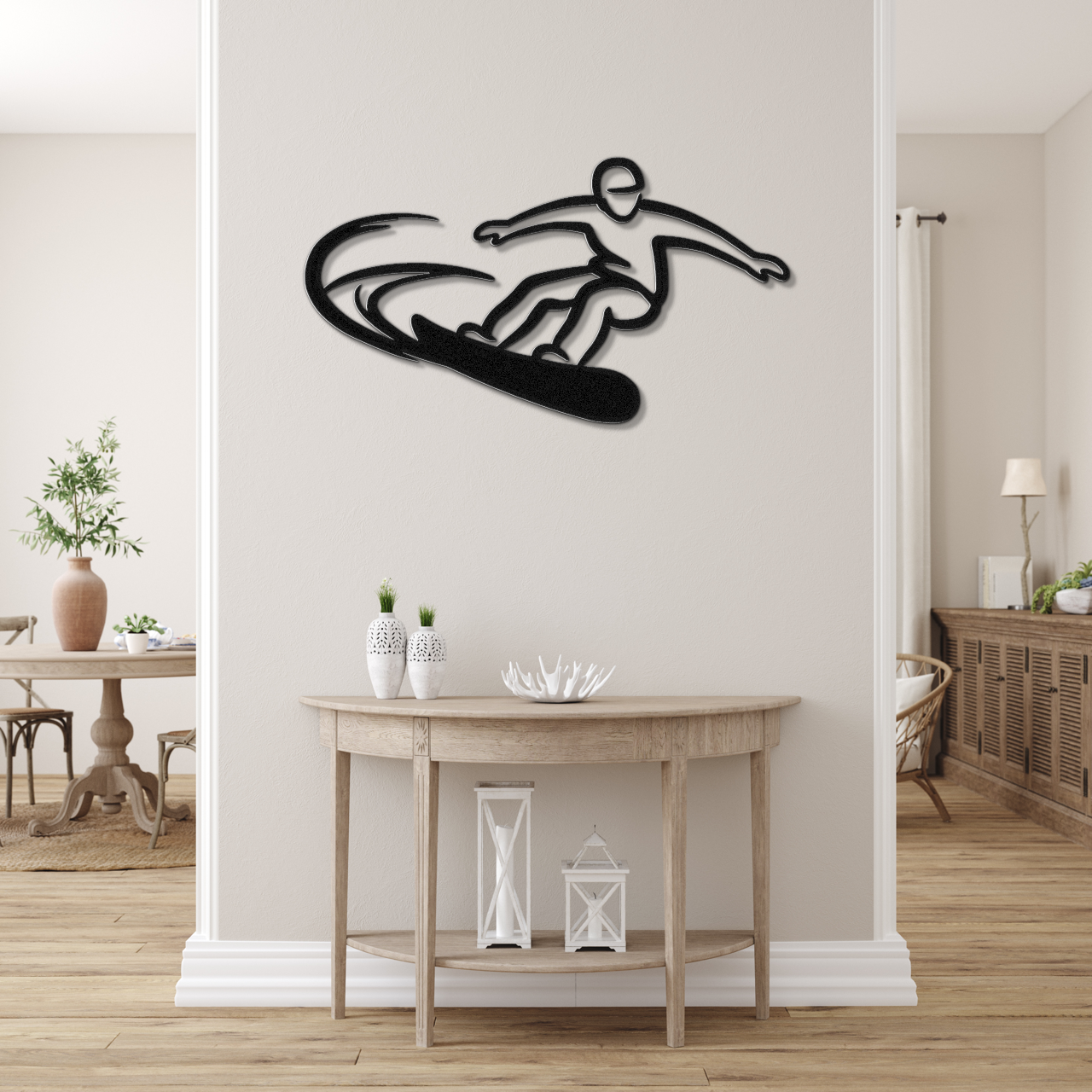 Snowboarding Metal Wall Art