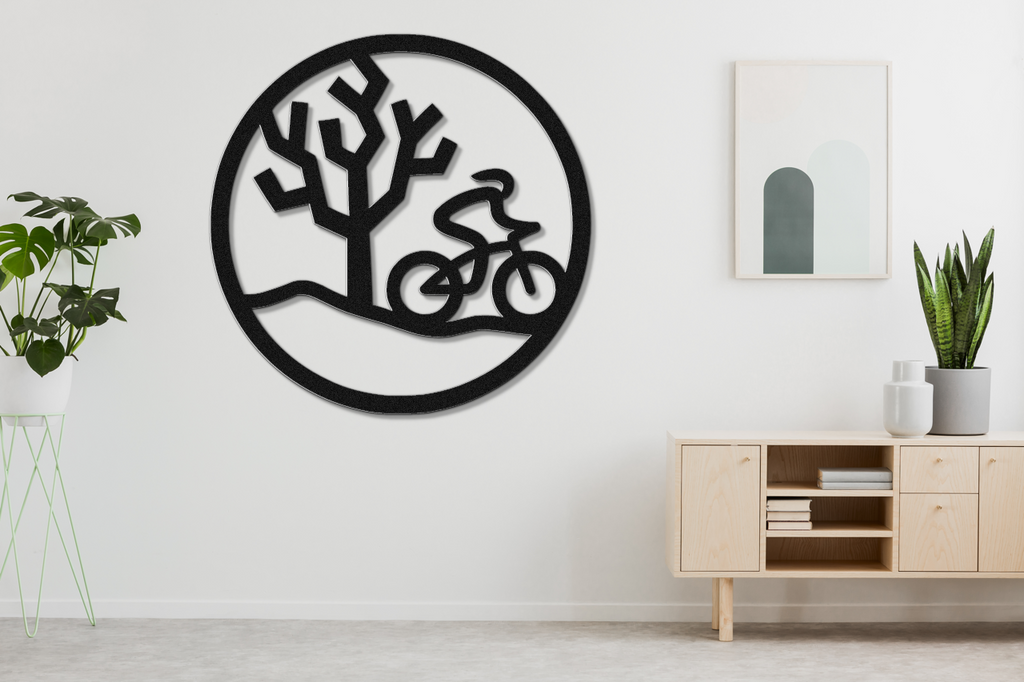 Joshua Tree Cycling Metal Wall Art