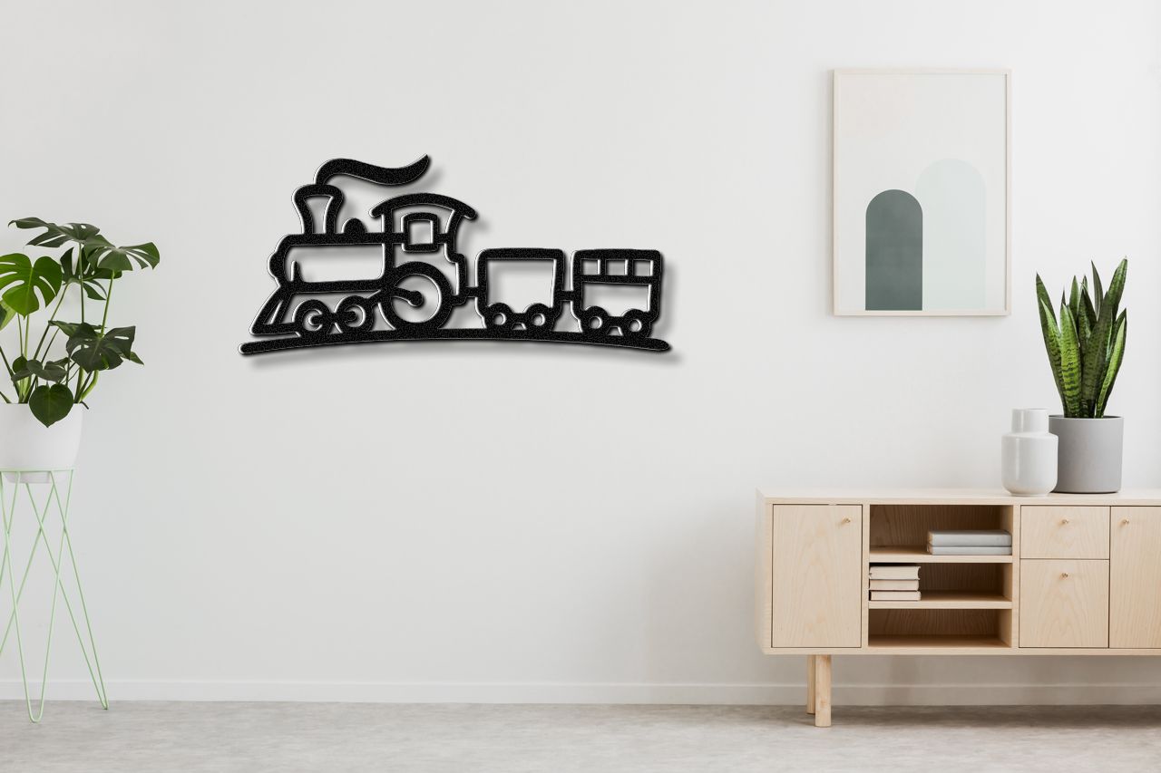 Train Metal Wall Art