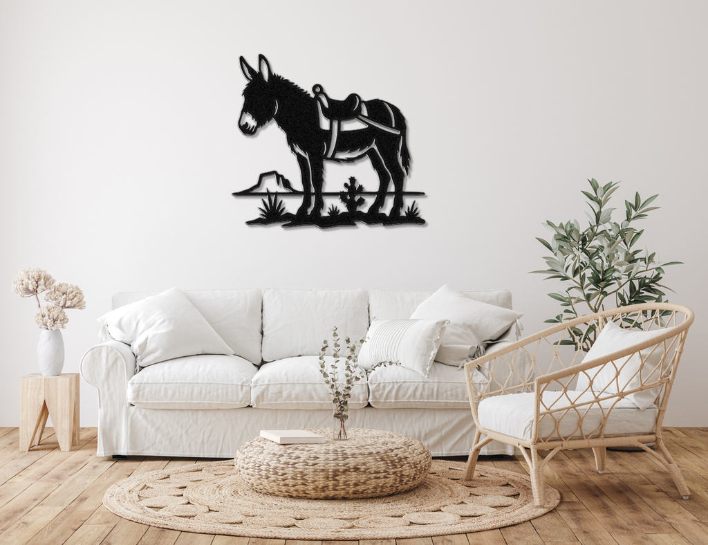 Burro Metal Wall Art