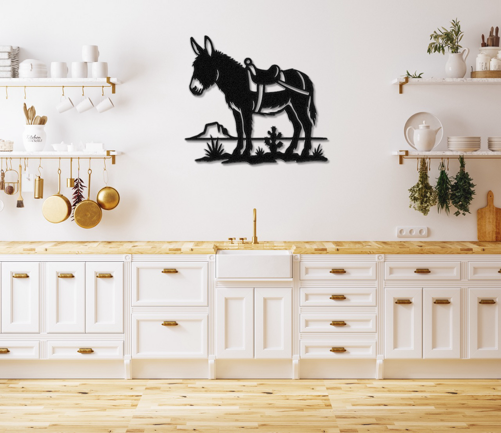 Burro Metal Wall Art