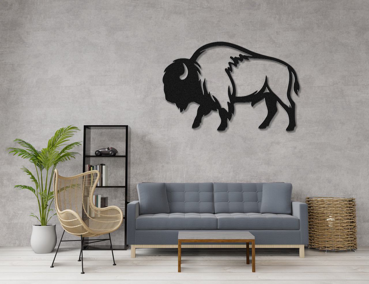 Buffalo Metal Wall Art