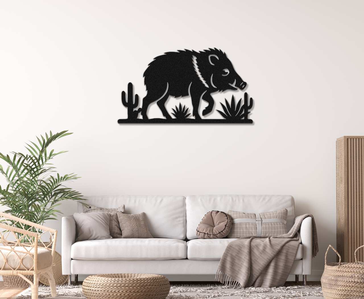 Javelina Metal Wall Art