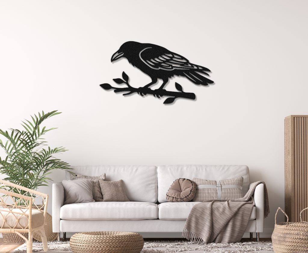 Raven Metal Wall Art