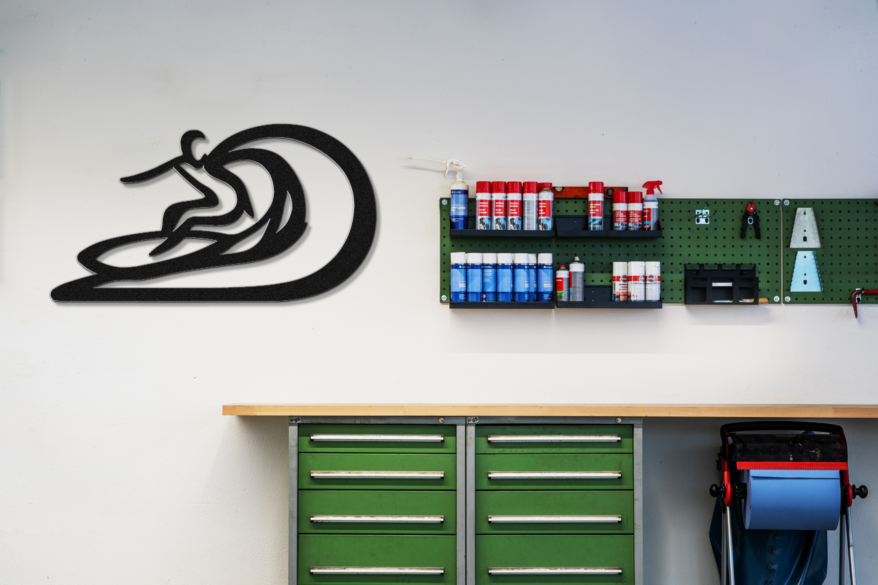 Surfer Metal Wall Art
