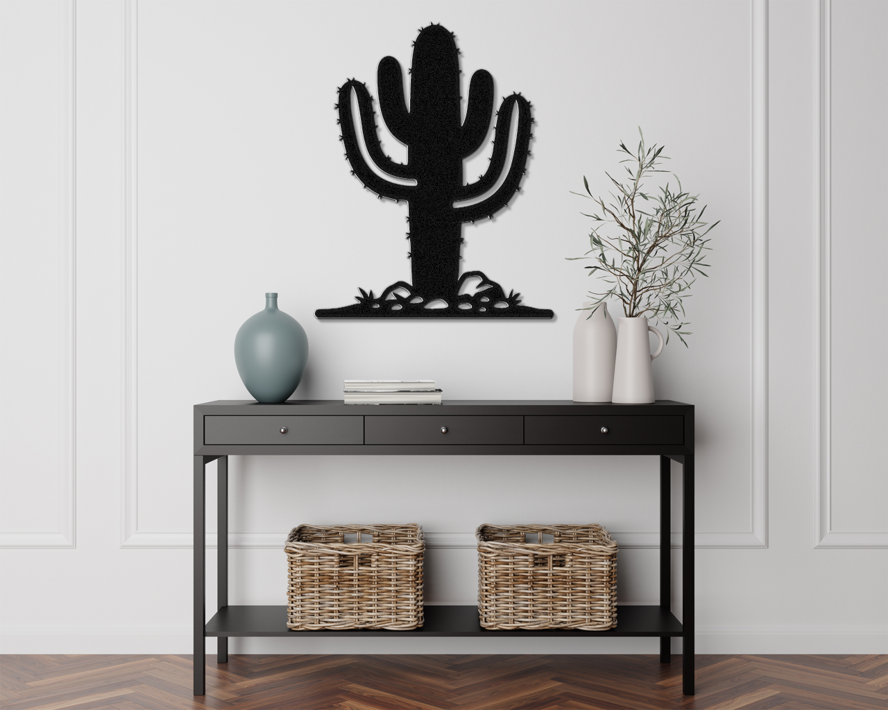 Saguaro Cactus Metal Wall Art