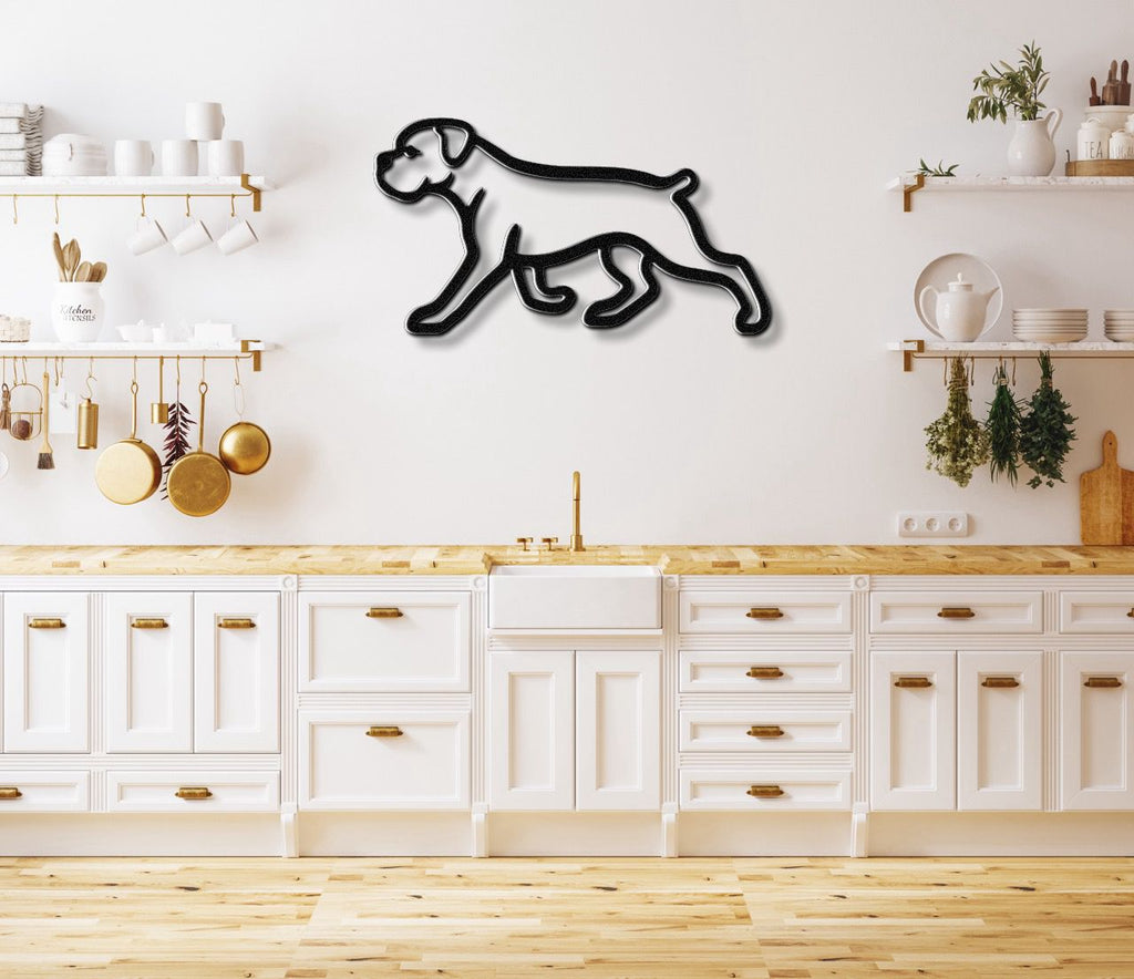 Boxer Dog Metal Wall Art